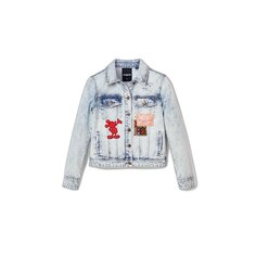 Куртка Desigual Patch Mickey Denim, синий