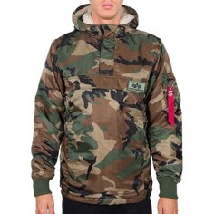 Анорак Alpha Industries HPO Camo, зеленый