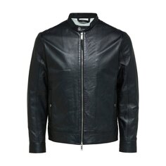 Куртка Selected Archive Classic Leather, черный