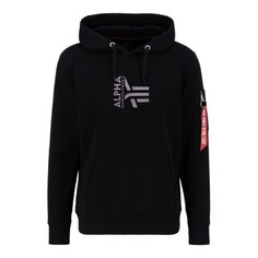 Худи Alpha Industries 3D Logo, черный