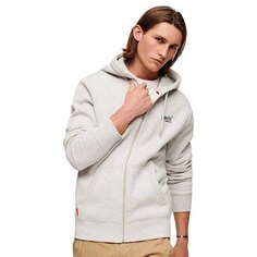 Толстовка Superdry Essential Logo Full Zip, серый