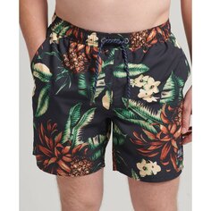 Шорты для плавания Superdry Vintage Hawaiian, черный