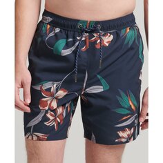 Шорты для плавания Superdry Vintage Hawaiian, синий