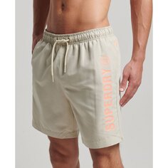 Шорты для плавания Superdry Code Core Sport 17 Inch, бежевый