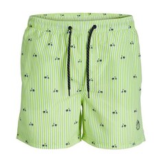 Шорты для плавания Jack &amp; Jones Jpstfiji Swim Mini Stripe, зеленый