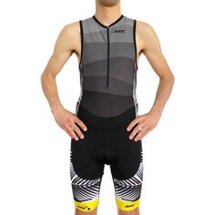 Костюм для триатлона без рукавов Zoot Performance Front Zip Race Suit, серый