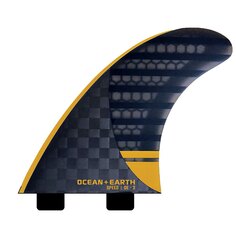 Киль для серфинга Ocean &amp; Earth OE3 Speed Dual Tab, желтый