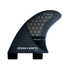 Киль для серфинга Ocean &amp; Earth Q2 Control Quad Dual Tab, серебряный