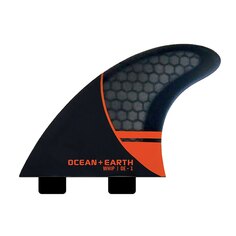 Киль для серфинга Ocean &amp; Earth OE1 Whip Thruster Dual Tab, серебряный