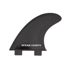 Киль для серфинга Ocean &amp; Earth Poly Carbonate Thuster Dual Tab, серебряный