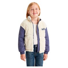 Куртка Levi´s Boxy Fit Sherpa Kids, бежевый Levis