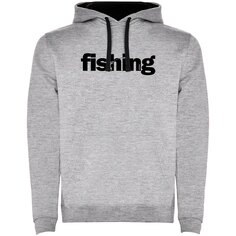 Худи Kruskis Word Fishing Two-Colour, серый