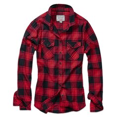 Рубашка с длинным рукавом Brandit Amy Flannel, красный