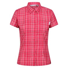 Рубашка с коротким рукавом Regatta Mindano VI Checked, розовый
