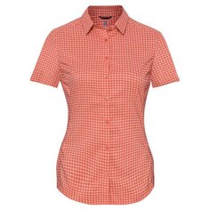 Рубашка с коротким рукавом Odlo Kumano Check, красный