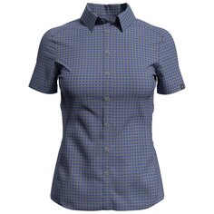 Рубашка с коротким рукавом Odlo Kumano Check, синий