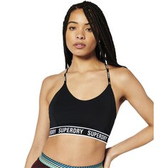 Бюстгальтер Superdry Train Mid Impact Elastic, черный