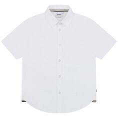 Рубашка с коротким рукавом BOSS J25O36, белый