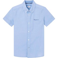 Рубашка с коротким рукавом Pepe Jeans Misterton, синий