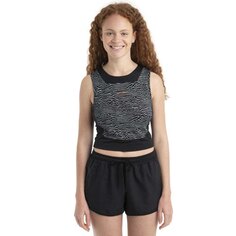 Спортивный бюстгальтер Icebreaker 125 ZoneKnit Cropped Merino, серый