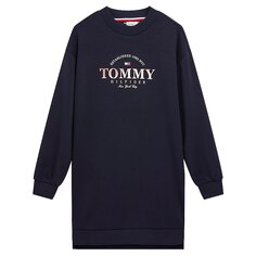 Платье с длинным рукавом Tommy Hilfiger Foil, черный