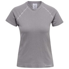 Бесшовная футболка с коротким рукавом Hummel Flow, серый