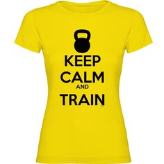 Футболка Kruskis Keep Calm And Train, желтый