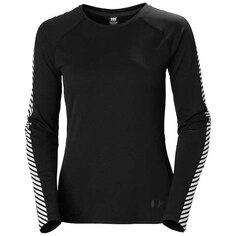 Базовый слой с длинным рукавом Helly Hansen Lifa Active Stripe Crew, черный