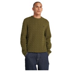 Толстовка Timberland Phillips Brook Lambswool Cable, зеленый