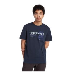 Футболка Timberland Regenerative Organic Cotton Outdoor Graphic, синий