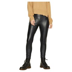 Леггинсы Jack &amp; Jones Megan Faux Leather JJXX, черный