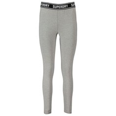 Тайтсы Superdry Corporate Logo Tape, серый