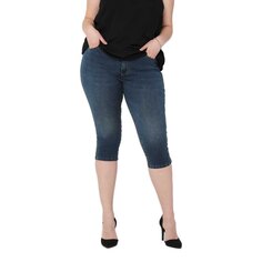 Джинсы Only Carmakoma Augusta Skinny Fit High Waist Capri, синий