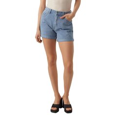 Шорты Vero Moda Zuri Loose Fit Mix High Waist, синий