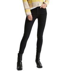 Джинсы Selected Sophia Mid Waist Skinny, черный