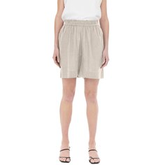 Шорты Only Tokyo Linen Blend High Waist, серый