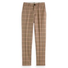 Брюки Scotch &amp; Soda Lowry Slim Fit Mid Waist, коричневый