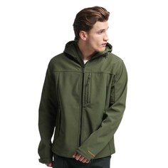 Куртка Superdry Soft Shell Full Zip Rain, зеленый