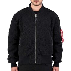 Куртка Alpha Industries MA-1 Teddy, черный