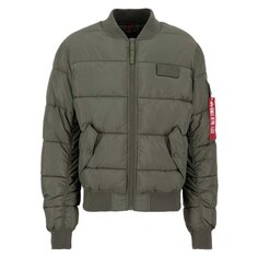 Куртка Alpha Industries MA-1 Puffer Bomber, зеленый