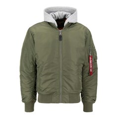 Куртка Alpha Industries MA-1 ZH Back Emb, зеленый