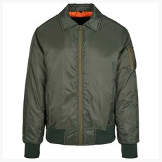 Куртка Build Your Brand Collar Bomber, зеленый