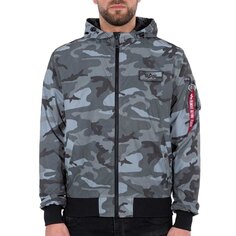 Куртка Alpha Industries MA-1 LW Reflective Camo, серый