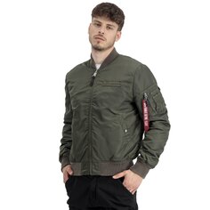 Куртка Alpha Industries MA-1 VF Authentic Overdyed, зеленый