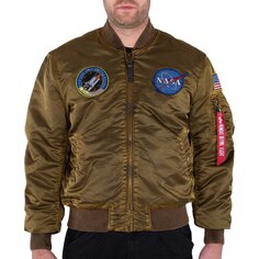 Куртка Alpha Industries MA-1 VF NASA Battlewash, оранжевый