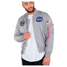 Куртка Alpha Industries MA-1 TT NASA Reversible II, серебряный