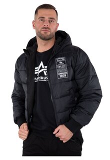 Куртка Alpha Industries Hooded Puffer FD Reversible, черный