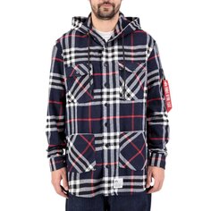 Рубашка Alpha Industries Flannel, синий