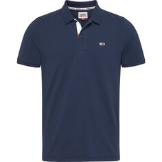 Поло с коротким рукавом Tommy Jeans Slim Placket, синий