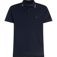 Поло с коротким рукавом Tommy Hilfiger Collar Placement Reg, синий